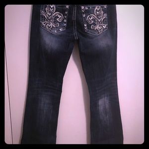 Miss Me Bootcut - Fleur de Lis design